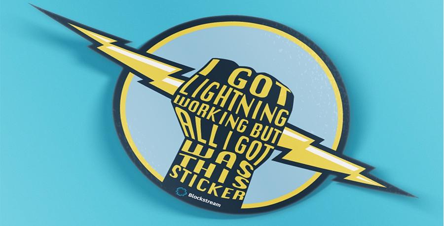 I got lightning working but all i got was this sticker